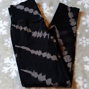 PINK Victoria Secret Black And Gray Leggings